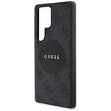 Husa de protectie Guess 4G Circle Classic Logo MagSafe (GUHMS25LP4PGRSGK) compatibil cu Samsung Galaxy S25 Ultra, Negru