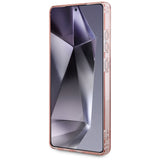 Husa de protectie Guess IML Rhinestones MagSafe (GUHMS25LPFTDTEP) compatibil cu Samsung Galaxy S25 Ultra, Roz