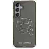 Husa de protectie Karl Lagerfeld IML Rhinestones (KLHCS25SHKHDCELK) compatibil cu Samsung Galaxy S25, Karl Head