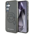 Husa de protectie Karl Lagerfeld IML Rhinestones (KLHCS25SHKHDCELK) compatibil cu Samsung Galaxy S25, Karl Head
