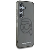 Husa de protectie Karl Lagerfeld IML Rhinestones (KLHCS25SHKHDCELK) compatibil cu Samsung Galaxy S25, Karl Head