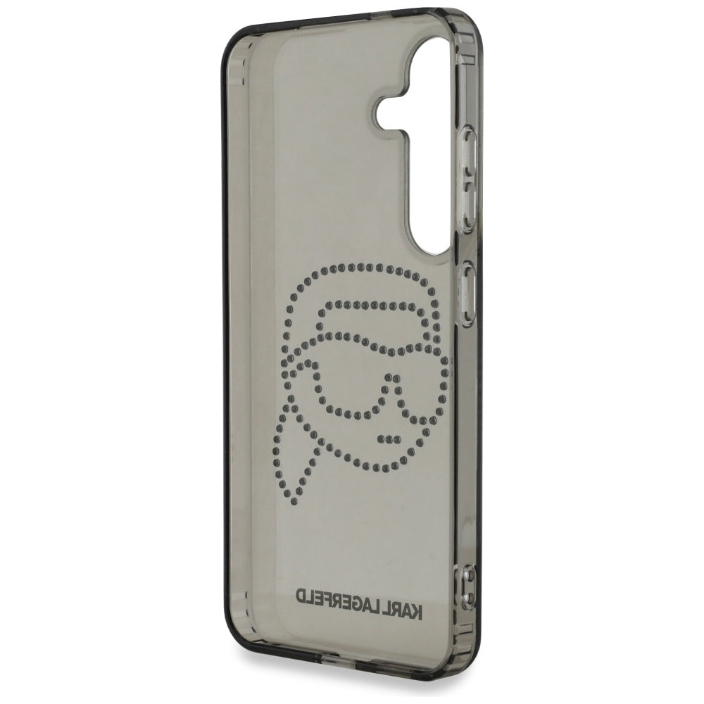 Husa de protectie Karl Lagerfeld IML Rhinestones (KLHCS25SHKHDCELK) compatibil cu Samsung Galaxy S25, Karl Head