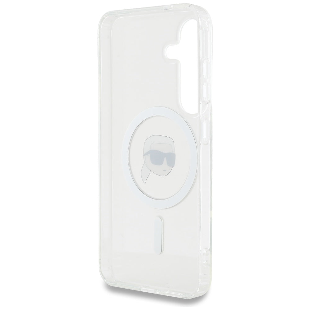 Husa de protectie Karl Lagerfeld IML MagSafe (KLHMS25SHLSKIH) compatibil cu Samsung Galaxy S25, Karl`s Head