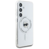 Husa de protectie Karl Lagerfeld IML MagSafe (KLHMS25SHLSKIH) compatibil cu Samsung Galaxy S25, Karl`s Head