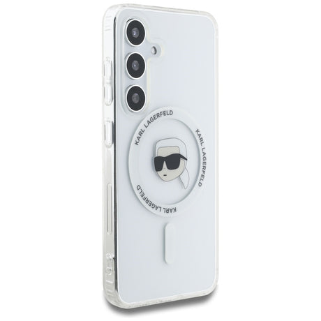 Husa de protectie Karl Lagerfeld IML MagSafe (KLHMS25SHLSKIH) compatibil cu Samsung Galaxy S25, Karl`s Head