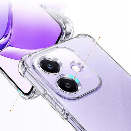 Husa de protectie Techsuit Shockproof Clear Silicone compatibil cu Oppo A40 4G, Transparent