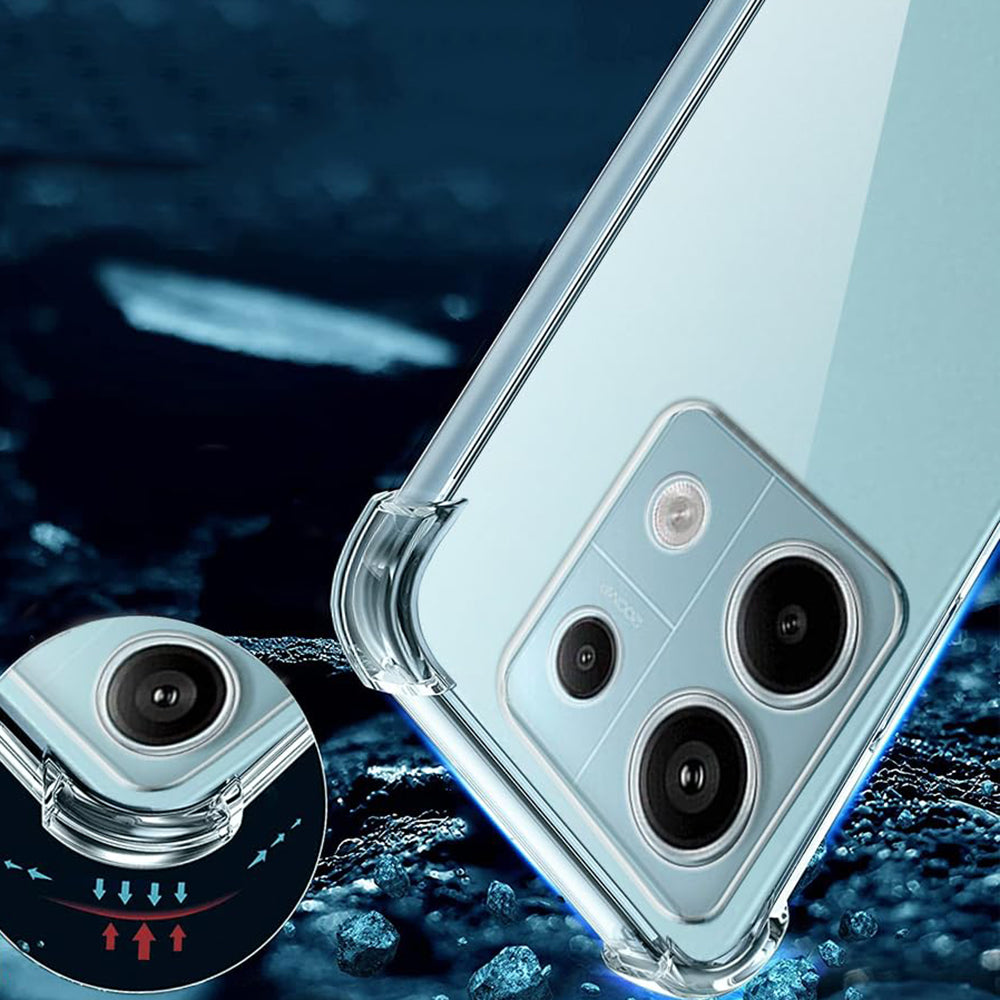 Husă Techsuit Shockproof Clear Silicone transparentă pentru Xiaomi Redmi Note 13 Pro 5G / Poco X6