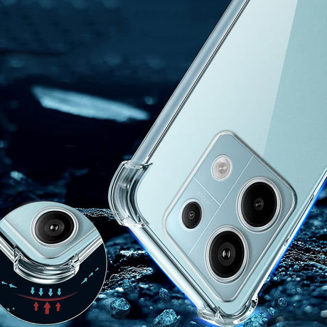 Husa de protectie Techsuit Shockproof Clear Silicone compatibil cu Xiaomi Redmi Note 13 Pro 5G / Poco X6, Transparent
