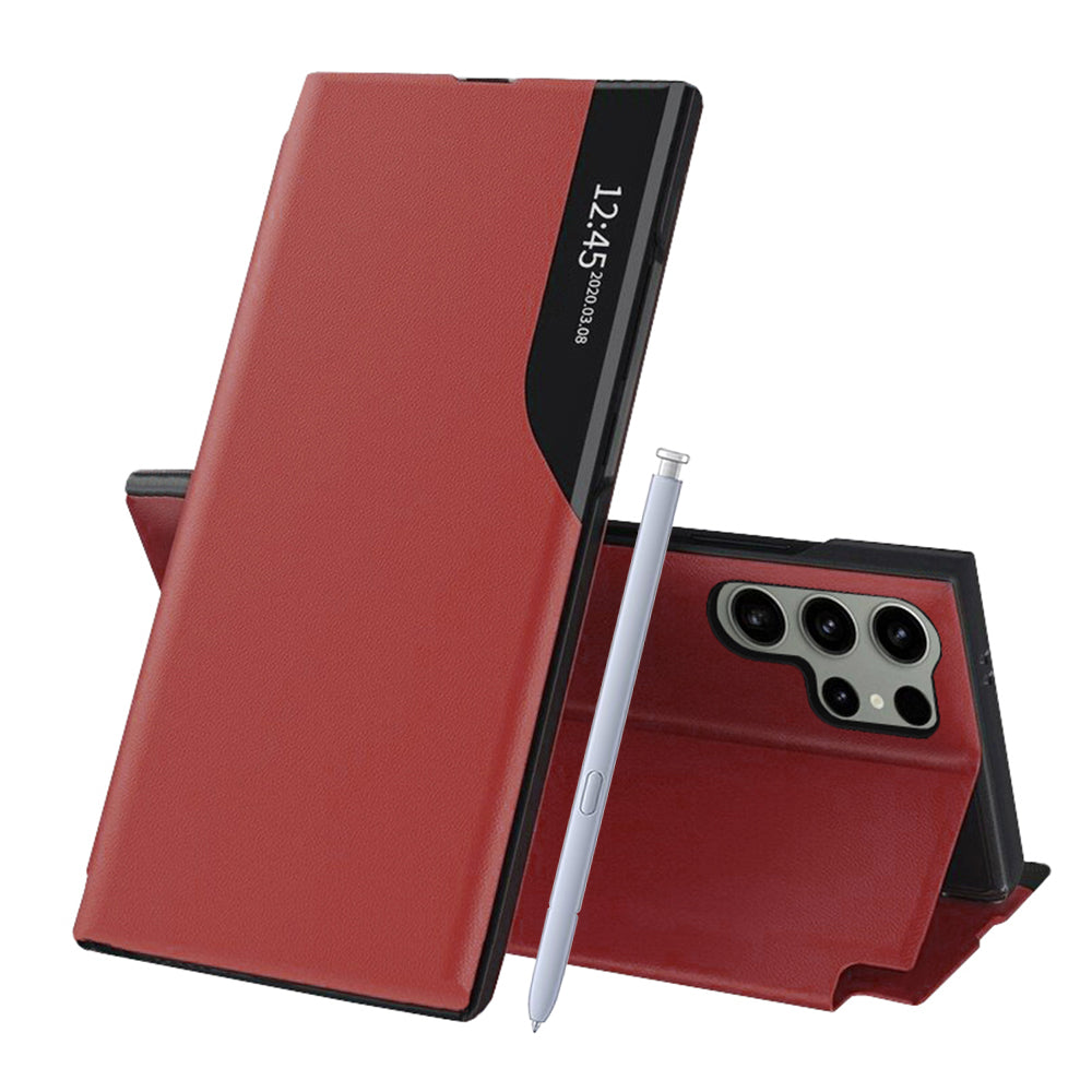 Husa de protectie Techsuit eFold Series compatibil cu Samsung Galaxy S25 Ultra, Rosu