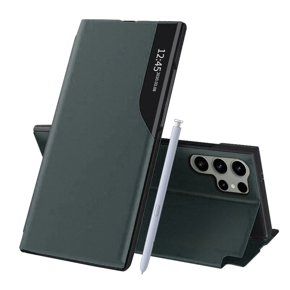 Husa de protectie Techsuit eFold Series compatibil cu Samsung Galaxy S25 Ultra, Verde Inchis