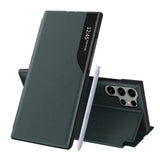 Husa de protectie Techsuit eFold Series compatibil cu Samsung Galaxy S25 Ultra, Verde Inchis