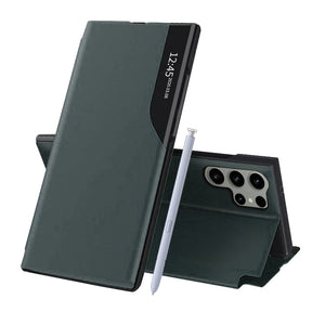 Husa de protectie Techsuit eFold Series compatibil cu Samsung Galaxy S25 Ultra, Verde Inchis