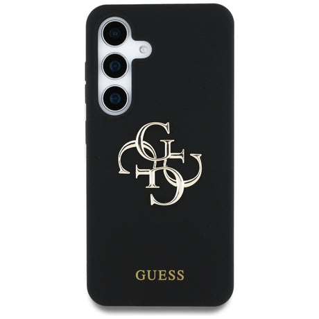 Husa de protectie Guess Silicone 4G Big Metal Logo (GUHCS25SS4SMDK) compatibil cu Samsung Galaxy S25, Negru