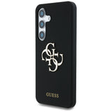 Husa de protectie Guess Silicone 4G Big Metal Logo (GUHCS25LS4SMDK) compatibil cu Samsung Galaxy S25 Ultra, Negru