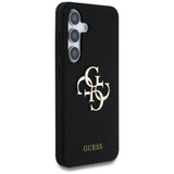 Husa de protectie Guess Silicone 4G Big Metal Logo (GUHCS25LS4SMDK) compatibil cu Samsung Galaxy S25 Ultra, Negru