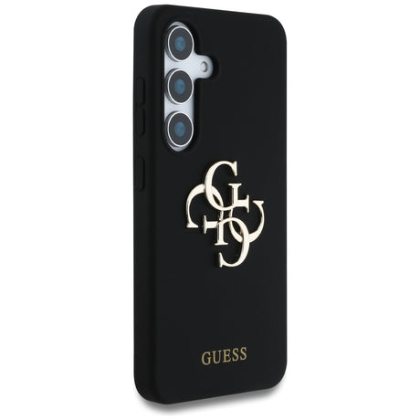 Husa de protectie Guess Silicone 4G Big Metal Logo (GUHCS25LS4SMDK) compatibil cu Samsung Galaxy S25 Ultra, Negru
