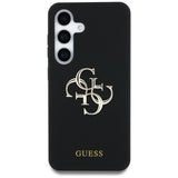 Husa de protectie Guess Silicone 4G Big Metal Logo (GUHCS25LS4SMDK) compatibil cu Samsung Galaxy S25 Ultra, Negru