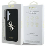 Husa de protectie Guess Silicone 4G Big Metal Logo (GUHCS25LS4SMDK) compatibil cu Samsung Galaxy S25 Ultra, Negru