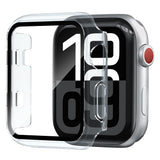 Husă + folie Techsuit pentru Apple Watch 1 / Apple Watch 2 38mm / Apple Watch 3 38mm, transparentă