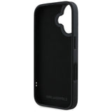 Husă Karl Lagerfeld 3D Design neagră pentru iPhone 16