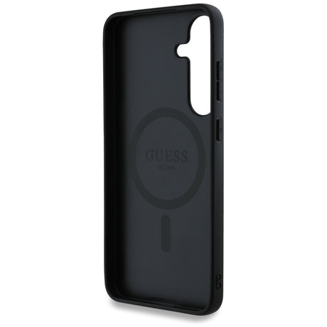Husa de protectie Guess 4G Circle Classic Logo MagSafe (GUHMS25MP4PGRSGW) compatibil cu Samsung Galaxy S25 Plus, Maro