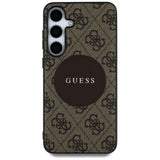 Husa de protectie Guess 4G Circle Classic Logo MagSafe (GUHMS25MP4PGRSGW) compatibil cu Samsung Galaxy S25 Plus, Maro