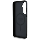 Husa de protectie Guess 4G Circle Classic Logo MagSafe (GUHMS25SP4PGRSGW) compatibil cu Samsung Galaxy S25, Maro