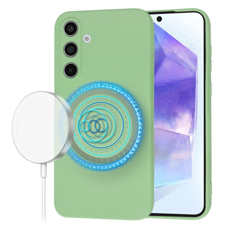 Husa de protectie Techsuit SoftFlex MagSafe compatibil cu Samsung Galaxy A55 5G, Verde Menta