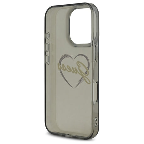 Husa de protectie Guess Hardcase IML Heart (GUHCP16XHCHGSPK) compatibil cu iPhone 16 Pro Max, Negru
