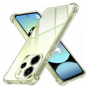 Husa de protectie Techsuit Shockproof Clear Silicone compatibil cu Xiaomi Redmi Note 14 4G (Regional), Transparent
