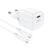Incarcator Acefast (A77), Type-C, 30W PD, Alb