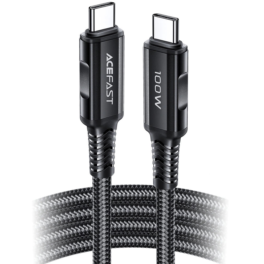 Cablu Acefast C4-03, Type-C to Type-C, 100W, 2m, Negru