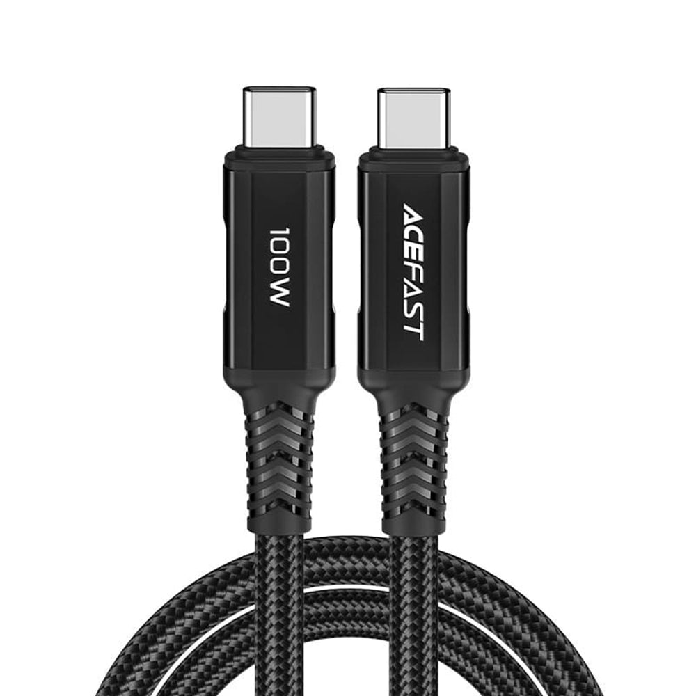 Cablu Acefast C4-03, Type-C to Type-C, 100W, 2m, Negru
