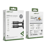 Cablu Acefast C4-03, Type-C to Type-C, 100W, 2m, Negru