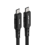 Cablu Acefast C4-03, Type-C to Type-C, 100W, 2m, Negru