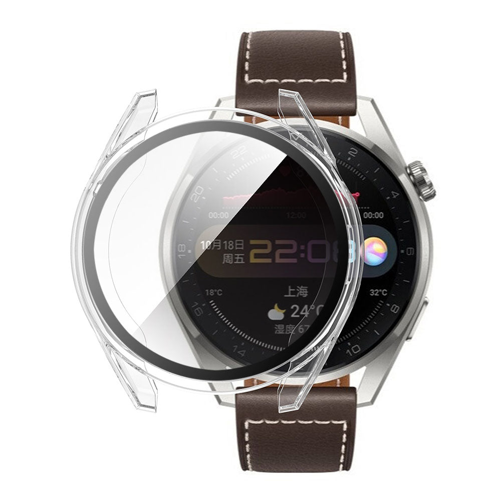 Folie de protectie smartwatch Techsuit Defense360 Pro + Screen Protector compatibil cu Huawei Watch 3 Pro, Transparent