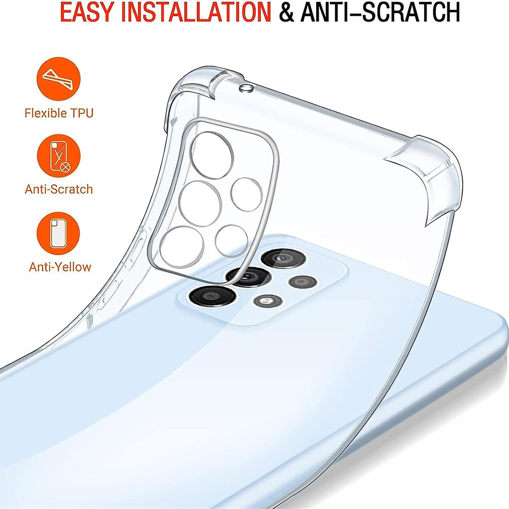 Husa de protectie Techsuit Shockproof Clear Silicone compatibil cu Xiaomi Poco C40, Transparent