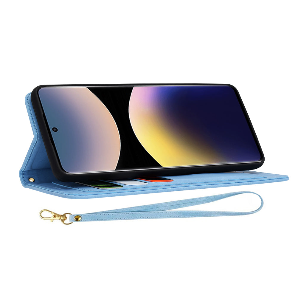Husa de protectie Techsuit FlipCraft compatibil cu Xiaomi Redmi Note 14 Pro 5G / Poco X7, Vibrant Blue