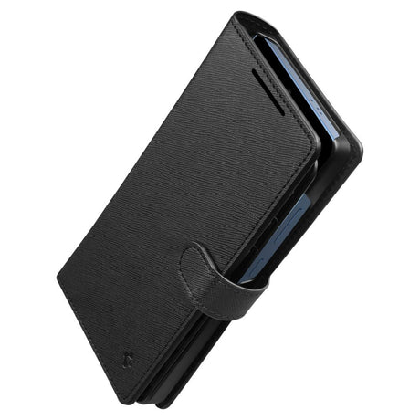 Husa de protectie Spigen Wallet S (ACS09124) compatibil cu Samsung Galaxy S25 Ultra, Negru
