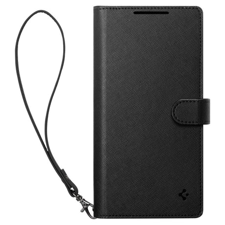 Husa de protectie Spigen Wallet S (ACS09125) compatibil cu Samsung Galaxy S25 Plus, Negru