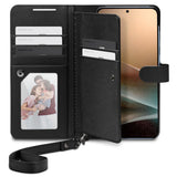 Husa de protectie Spigen Wallet S (ACS09125) compatibil cu Samsung Galaxy S25 Plus, Negru