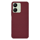 Husa de protectie Techsuit Carbonite FiberShell compatibil cu XXiaomi Redmi 13C 4G / Redmi 13C 5G / Poco C65, Rosu