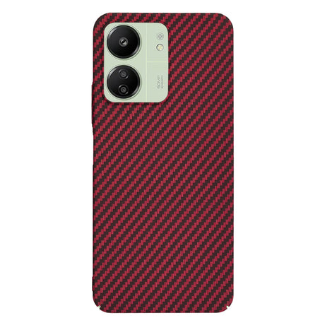 Husa de protectie Techsuit Carbonite FiberShell compatibil cu XXiaomi Redmi 13C 4G / Redmi 13C 5G / Poco C65, Rosu