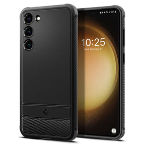 Husa de protectie Spigen Rugged Armor (ACS05711) compatibil cu Samsung Galaxy S23, Negru