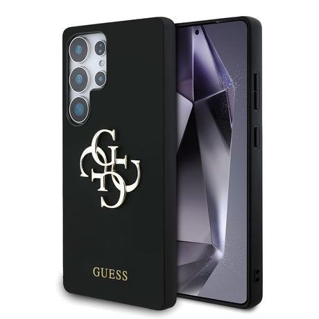 Husa de protectie Guess Silicone 4G Big Metal Logo (GUHCS25LS4SMDK) compatibil cu Samsung Galaxy S25 Ultra, Negru