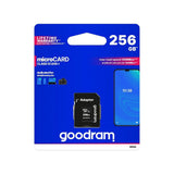Card de memorie microSD GOODRAM 256GB 100MB/s clasa 10 UHS I cu adaptor SD