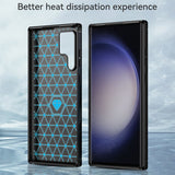 Husa de protectie Techsuit Carbon Silicone compatibil cu Samsung Galaxy S23 Ultra, Negru