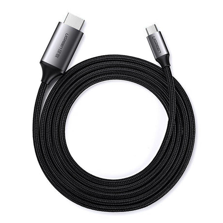 Ugreen Adaptor Ugreen Video Cable Adapter MM142 (50570), Type-C to HDMI, 4K@60Hz, 1.5m, Negru / Gray – imagine 2