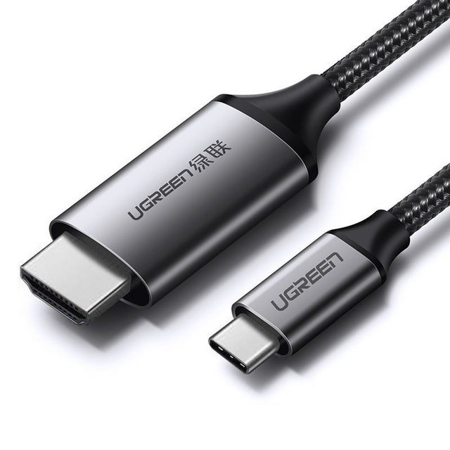 Ugreen Adaptor Ugreen Video Cable Adapter MM142 (50570), Type-C to HDMI, 4K@60Hz, 1.5m, Negru / Gray