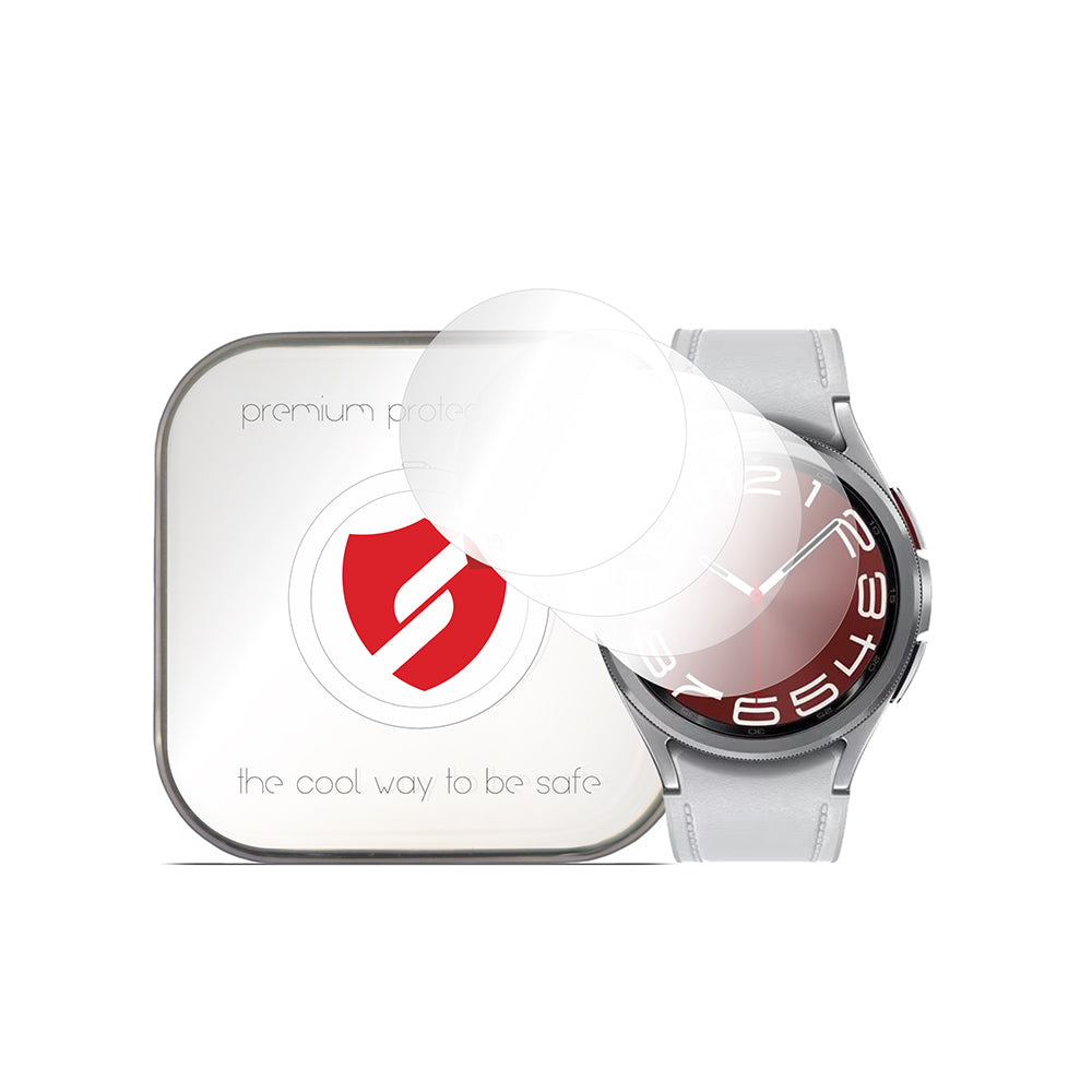 Folie de protectie smartwatch Smart Protection Premium Classic (set de 4) compatibil cu Samsung Galaxy Watch6 Classic 47mm, Transparent